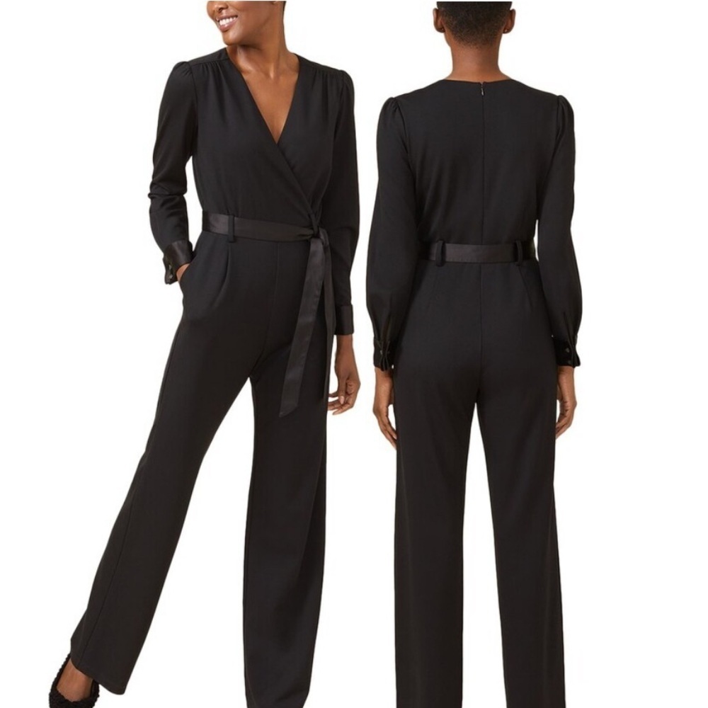 J. McLaughlin Classic Black Jumpsuit,  Pockets, Back Zip- Size 4